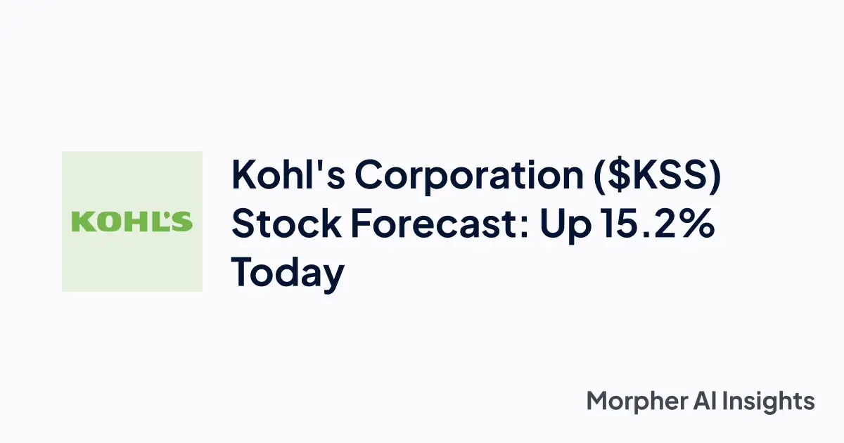 Kohl's Corporation ($KSS) Stock Forecast