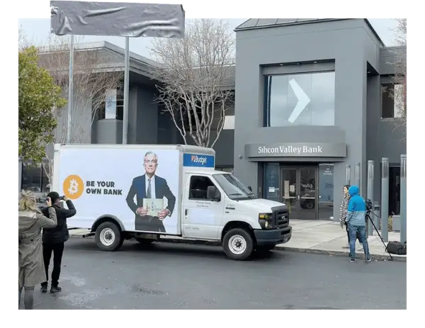 Bitcoin Truck Silicon Valley Bank