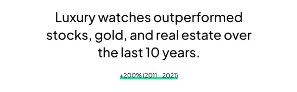 Luxury watches have outperformed stocks, gold, and even real estate