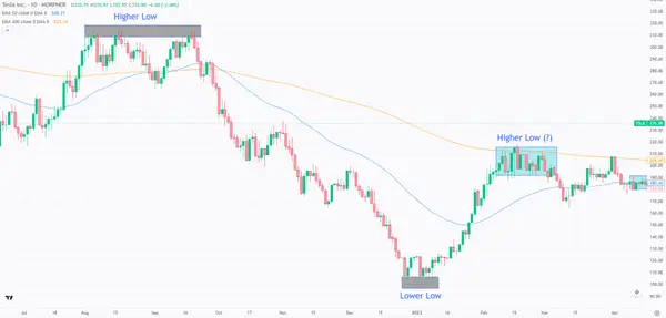 Tesla Stock on the Daily Chart