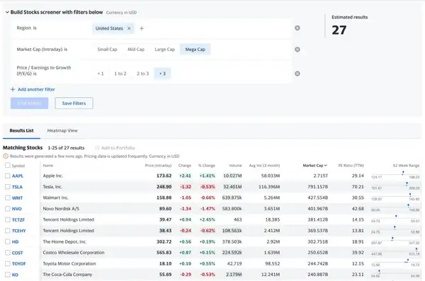 Stock Screener
