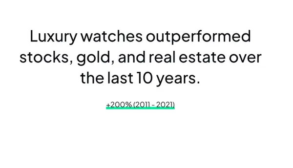 Watches as investment