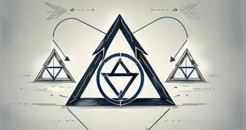 Three interconnected arrows forming a triangle