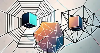 Zwei miteinander verbundene digitale Netzwerke
