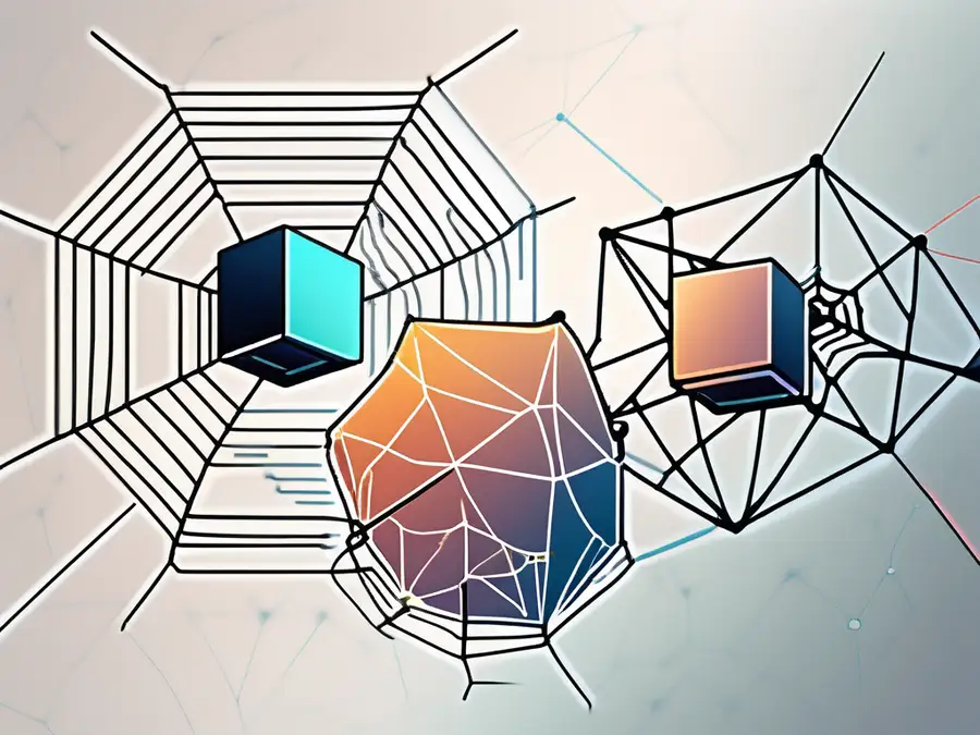 Two interconnected digital networks