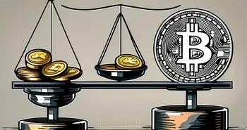 Verschiedene Kryptowährungen wie Bitcoin