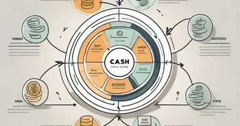 A circular flow diagram showing the process of purchasing inventory