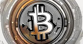 Ein Bitcoin-Münze wird verfeinert oder poliert