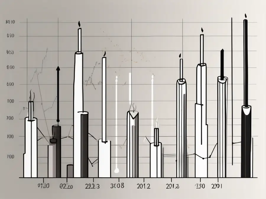Two candlestick charts side by side