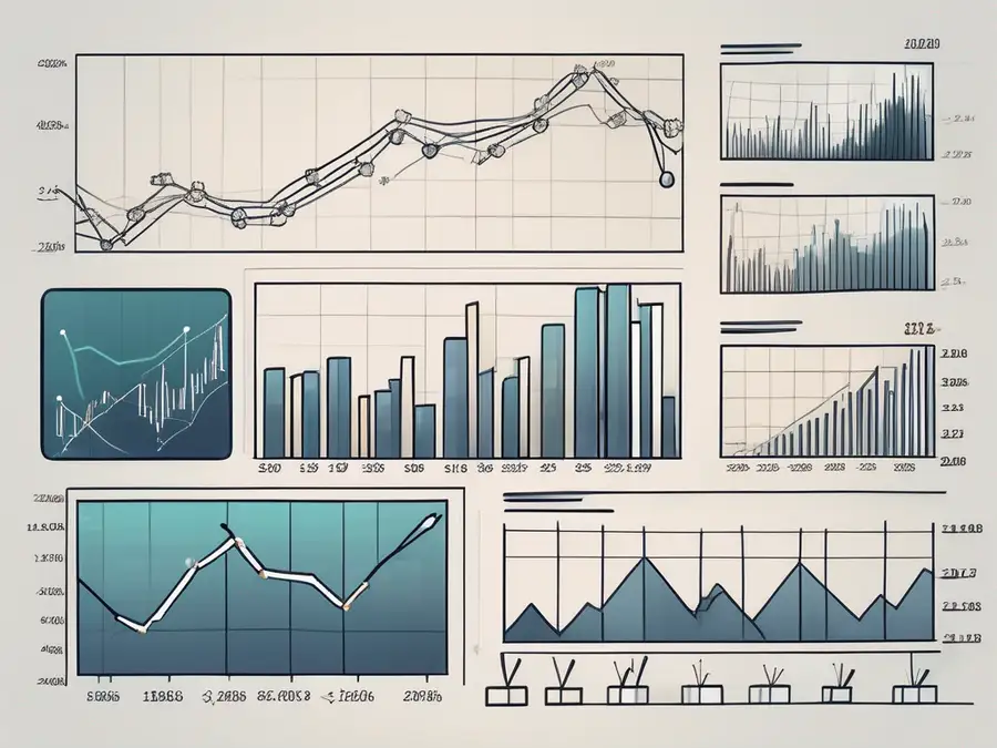 Various stock market indicators like graphs