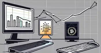 Ein Computerbildschirm, der ein Diagramm darstellt, das das DCA (Dollar-Cost-Averaging) bei Krypto-Investitionen zeigt.