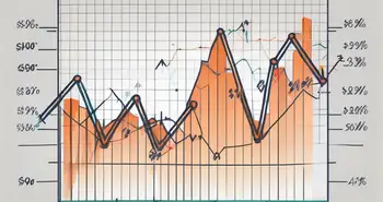 Two intersecting lines on a graph