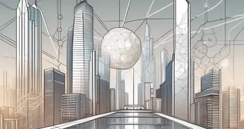 A futuristic cityscape