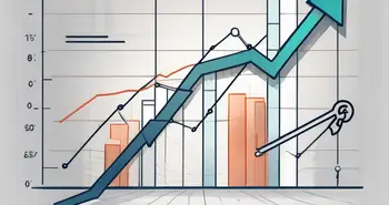 A series of fluctuating graphs and charts