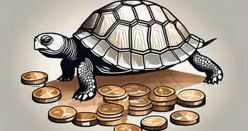 A turtle with a graph pattern on its shell