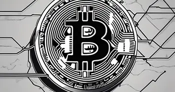 Символическое изображение биткойна