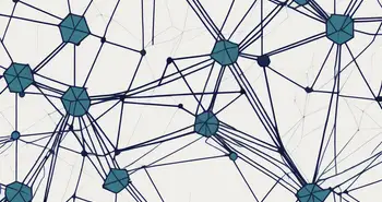 Un réseau complexe de formes géométriques interconnectées
