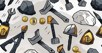 Several traditional mining tools like pickaxes and helmets