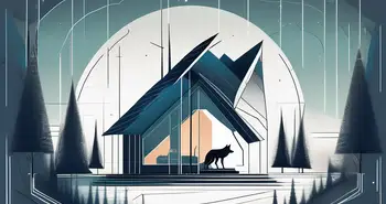 A futuristic digital landscape