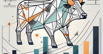 An abstract representation of a financial graph showcasing the calmar ratio