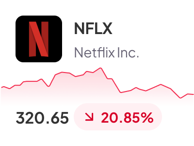 Netflix stock card